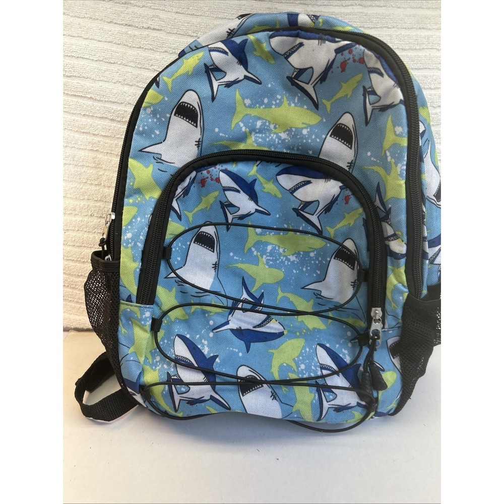 Shark school and‎ travel bungee corded backpack 16"